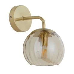 Dimple Satin Brass Wall Light
