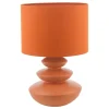 Discus Orange Ceramic Table Lamp