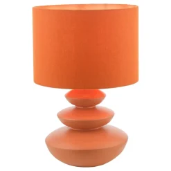 Discus Orange Ceramic Table Lamp