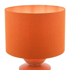 Discus Orange Ceramic Table Lamp