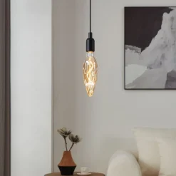 Distorted E27 Dimmable 4W LED Light Bulb Amber