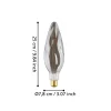 Distorted E27 Dimmable 4W LED Light Bulb Smoked
