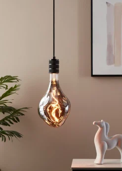 Distorted E27 LED Dimmable Warm White Black Bulb