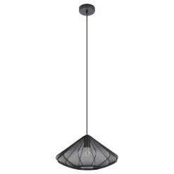 Dolwen Oval Black Mesh Pendant Ceiling Light