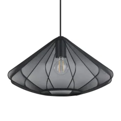 Dolwen Oval Black Mesh Pendant Ceiling Light