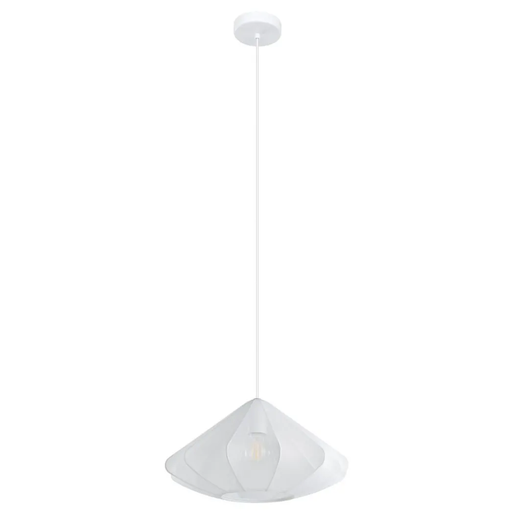 Dolwen Oval White Mesh Pendant Ceiling Light