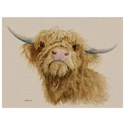 Donald the Highland Cow Canvas