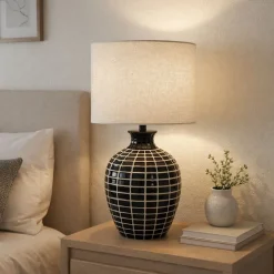 Donna Wood Effect Table Lamp