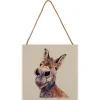 Doreen the Donkey Small Wooden Hanging Block