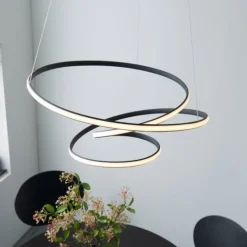 Dune LED Matt Black Ceiling Pendant