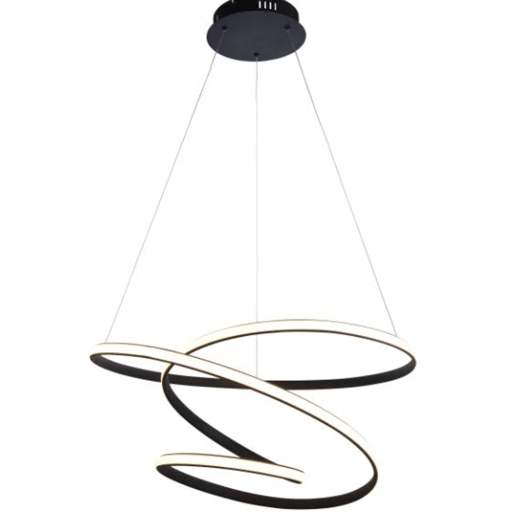 Dune LED Matt Black Ceiling Pendant