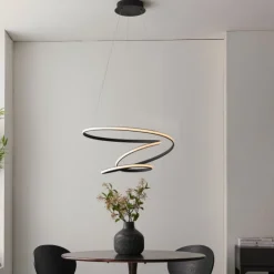 Dune LED Matt Black Ceiling Pendant