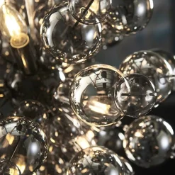 Duque 9 Light Black Ceiling Light