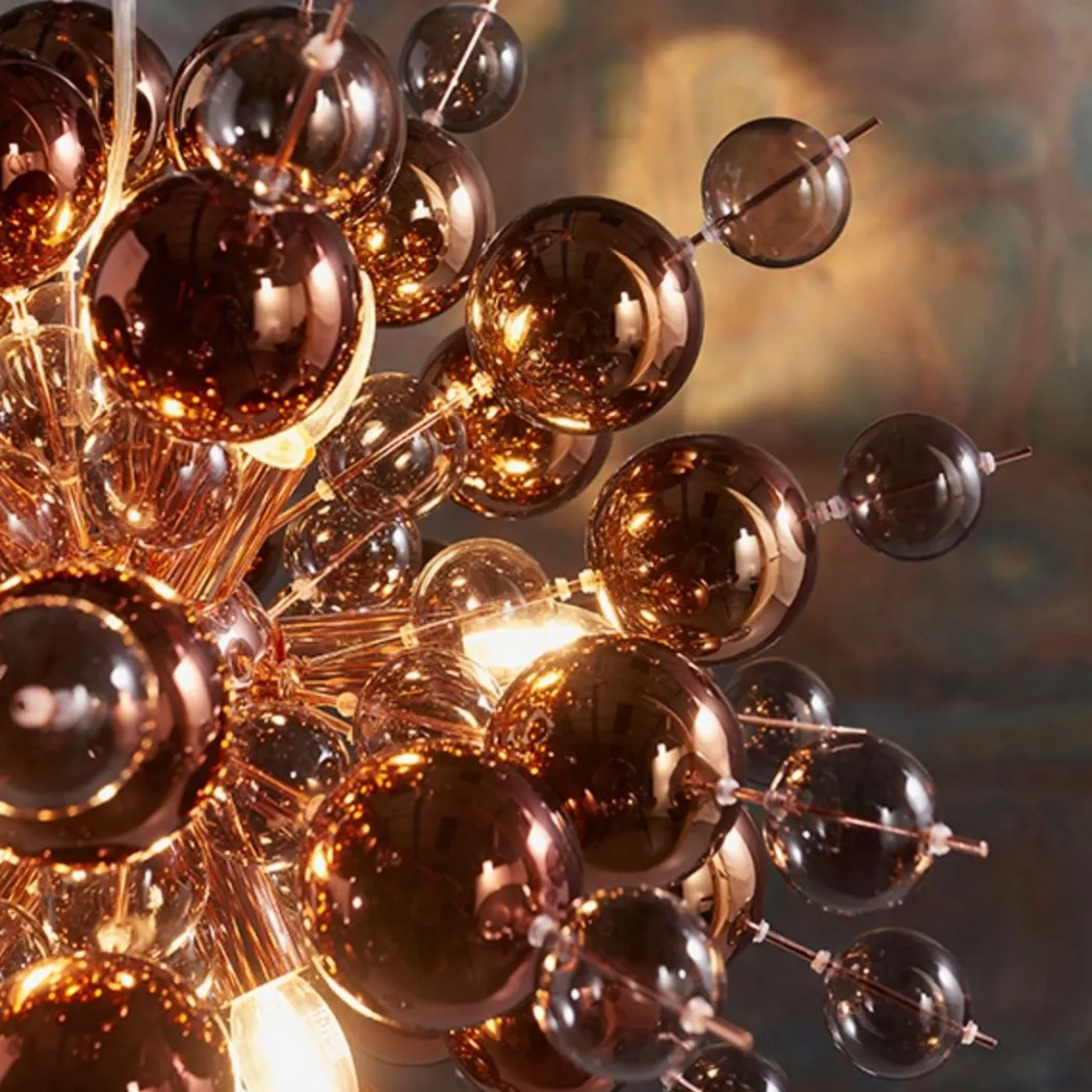 Duque 9 Light Copper Ceiling Light