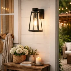 Duval Outdoor Wall Lantern Light Black