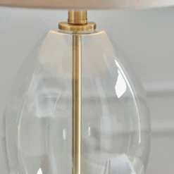 East Antique Brass Table Lamp