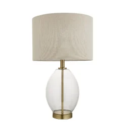 East Antique Brass Table Lamp