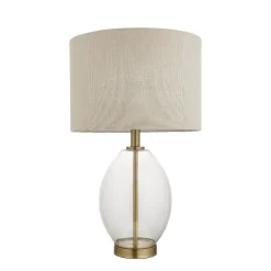 East Antique Brass Table Lamp