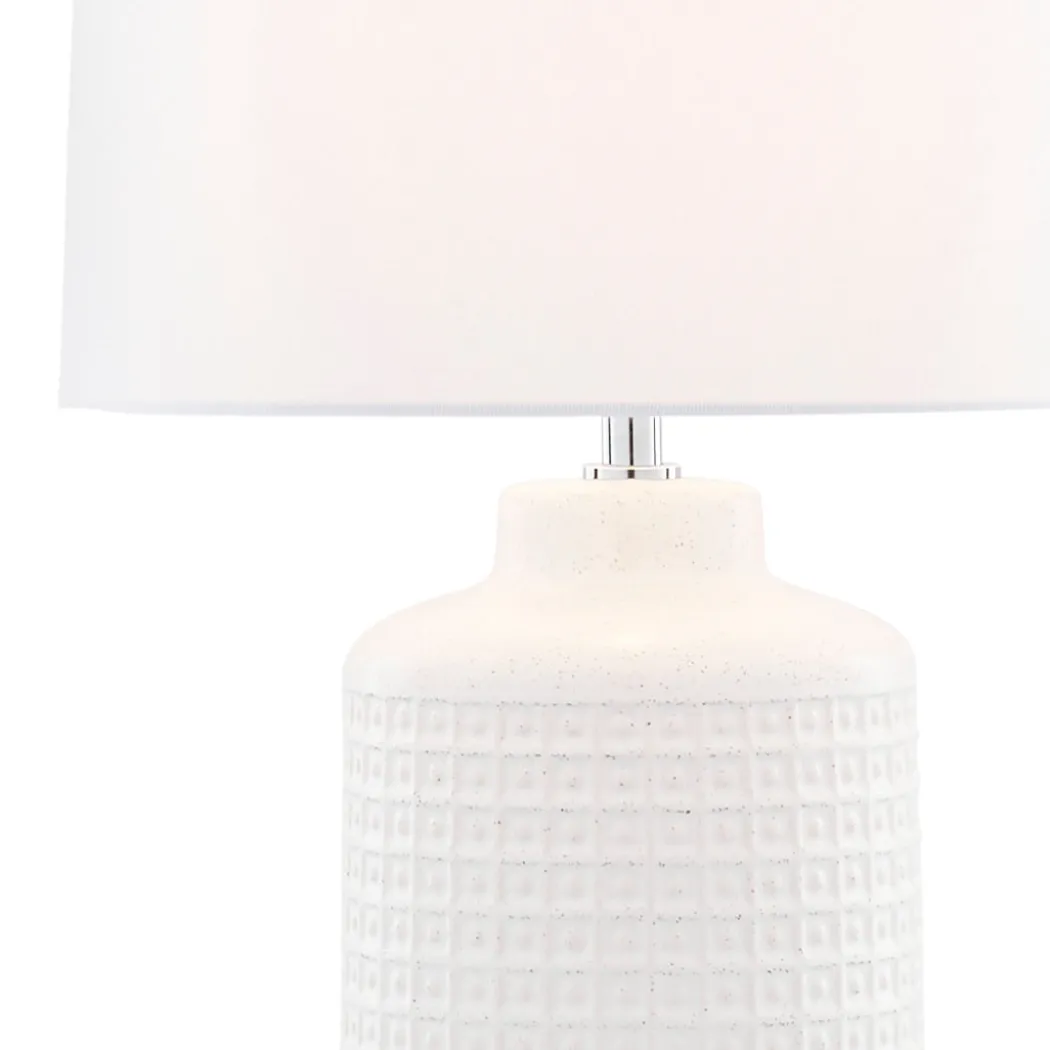 Ebbie White Ceramic Table Lamp