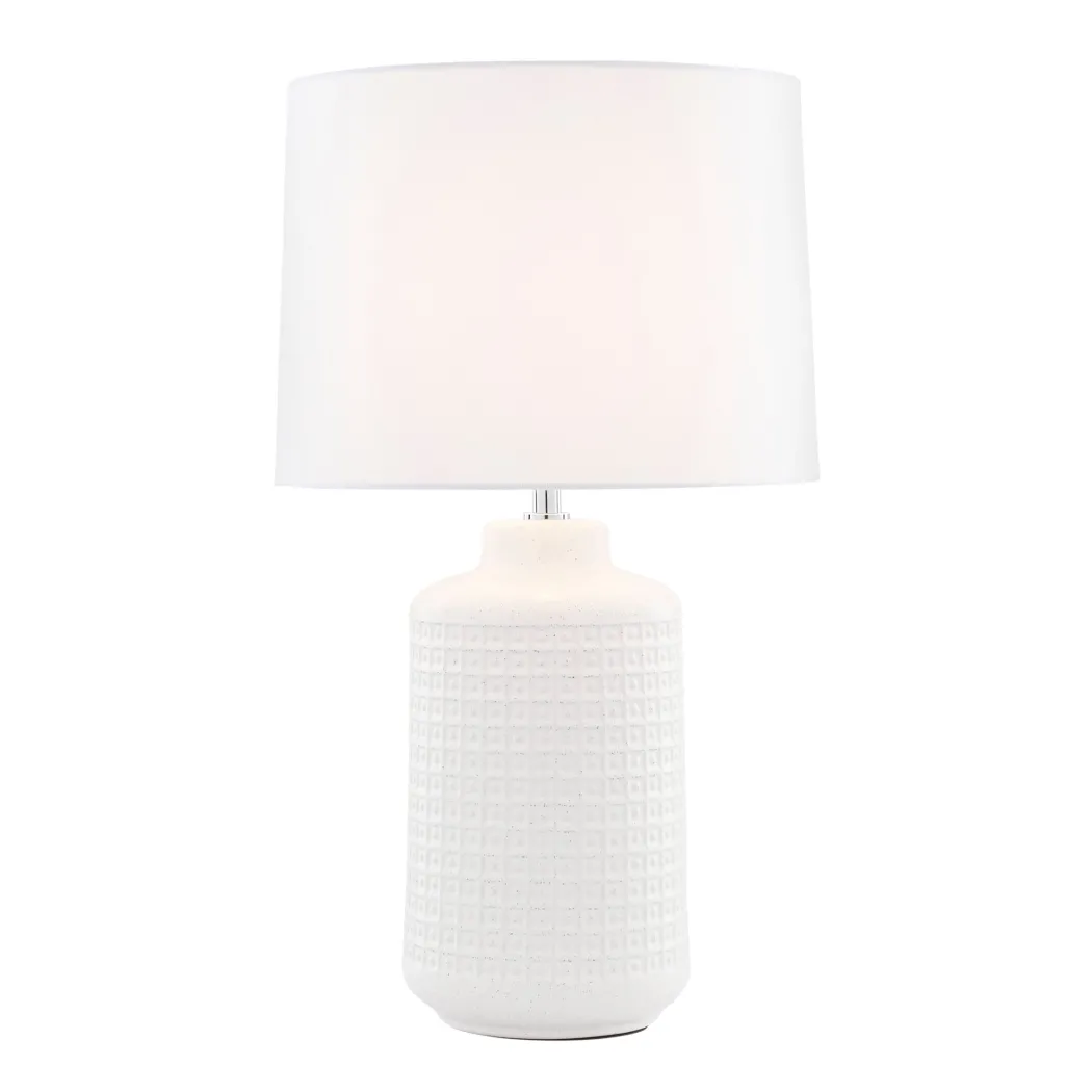 Ebbie White Ceramic Table Lamp
