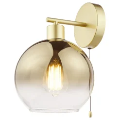 Eden Gold and Ombre Glass Wall Light