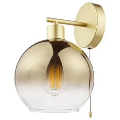 Eden Gold and Ombre Glass Wall Light