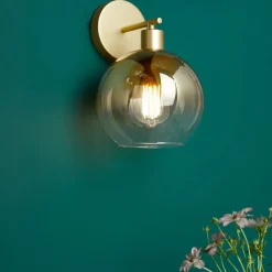 Eden Gold and Ombre Glass Wall Light