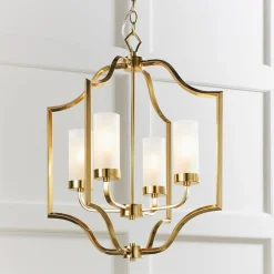 Edrea 4-Light Satin Brass Pendant Ceiling Light