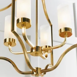 Edrea 4-Light Satin Brass Pendant Ceiling Light