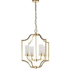 Edrea 4-Light Satin Brass Pendant Ceiling Light