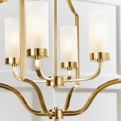 Edrea 4-Light Satin Brass Pendant Ceiling Light