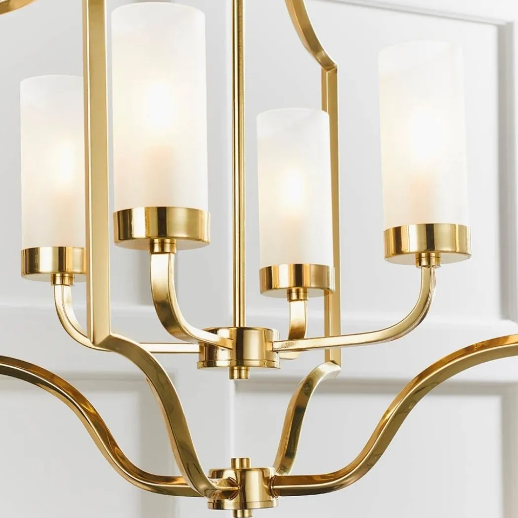 Edrea 4-Light Satin Brass Pendant Ceiling Light