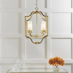 Edrea 4-Light Satin Brass Pendant Ceiling Light