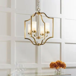 Edrea 4-Light Satin Brass Pendant Ceiling Light