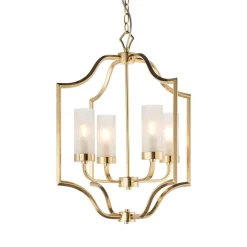 Edrea 4-Light Satin Brass Pendant Ceiling Light