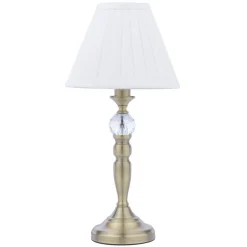 Edwina Antique Brass Touch Table Lamp