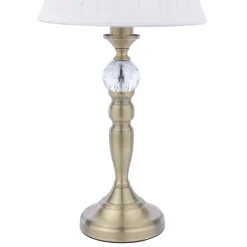 Edwina Antique Brass Touch Table Lamp