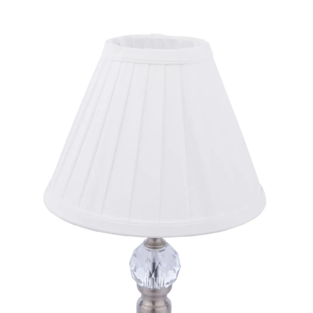 Edwina Satin Chrome Touch Table Lamp