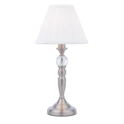 Edwina Satin Chrome Touch Table Lamp
