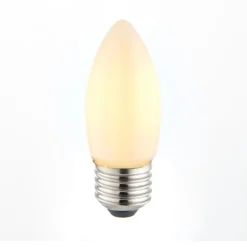 E27/ES 4w LED Candle Coated Warm White Dimmable Light Bulb