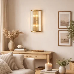 Eleanor Antique Brass Wall Light