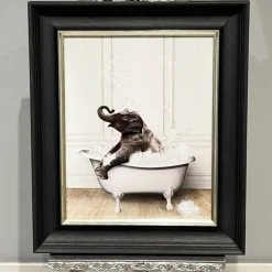 ELEPHANT TUB 50X40 WALL ART