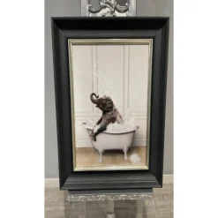 ELEPHANT TUB 50X40 WALL ART