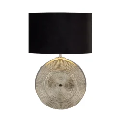 Elina Polished Chrome Ceramic Table Lamp