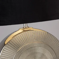 Elina Polished Chrome Ceramic Table Lamp