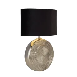 Elina Polished Chrome Ceramic Table Lamp