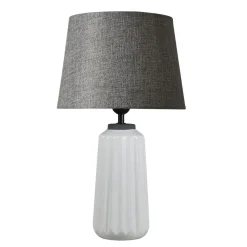 Ella Grey & White Ceramic Table Lamp