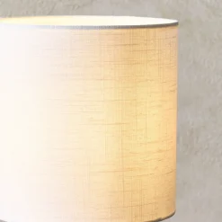 Emmy Antique Brass and Smoke Glass Table Lamp