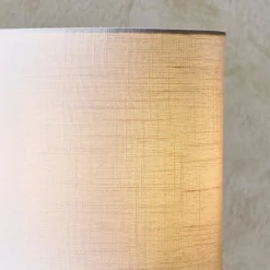 Emmy Satin Nickel and Clear Glass Table Lamp