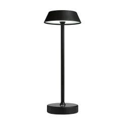Energize Black LED Rechargeable Desk Table Lamp with Touch Sensor